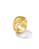 Kendra Scott TGR STRP Mikki Band Ring in Gold Metal