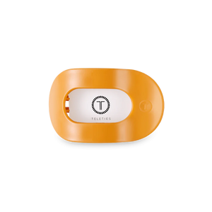 Teleties Small Flat Round Clip Mango for it!