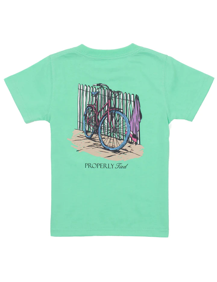 Properly Tied Girls Beach Bike SS Tee