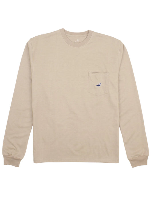 Properly Tied Men's Parker Pocket Tee LS Sand