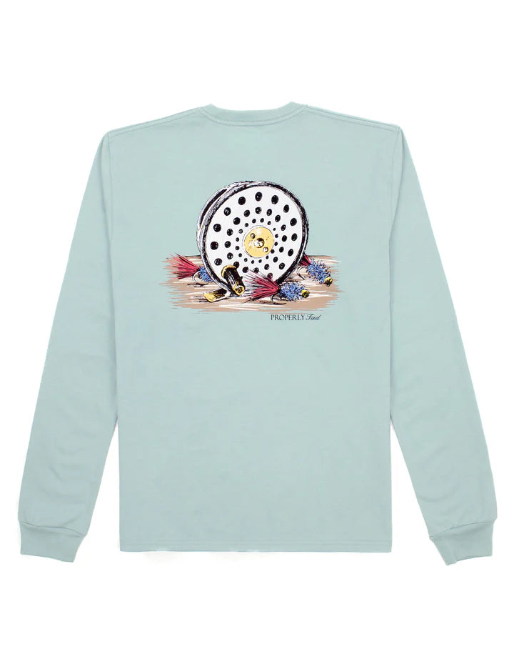 Properly Tied Fly Reel LS Tee