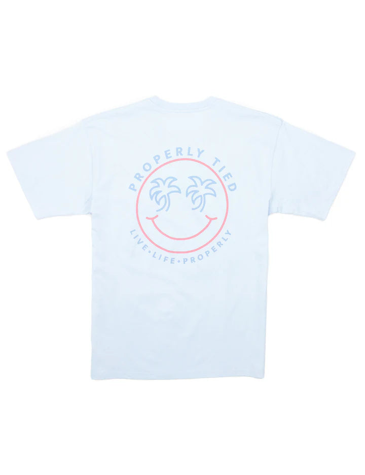 Properly Tied Smiley SS Tee in Periwinkle