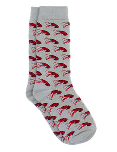 Properly Tied Men's Lucky Duck Socks Crawfish