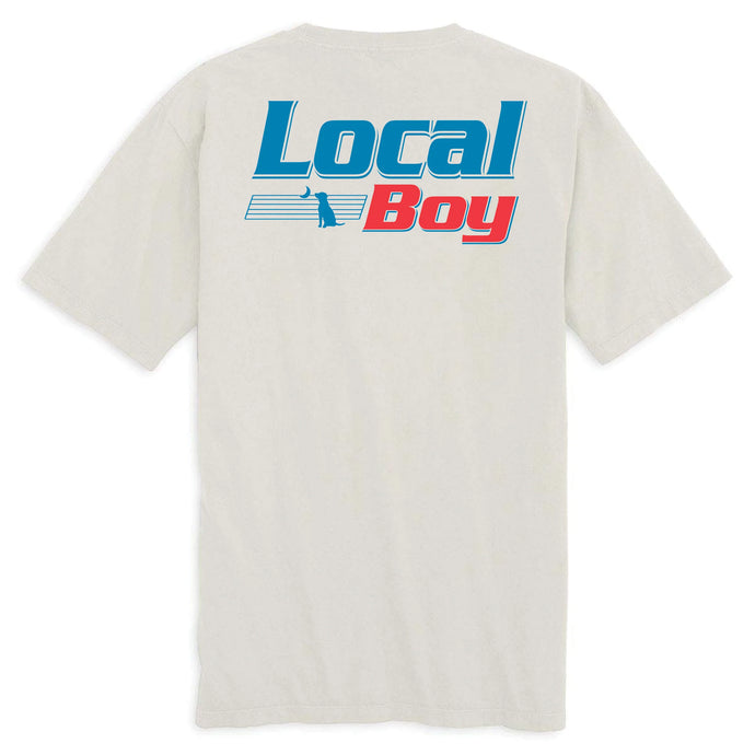 Local Boy Natural SS Tee Silver