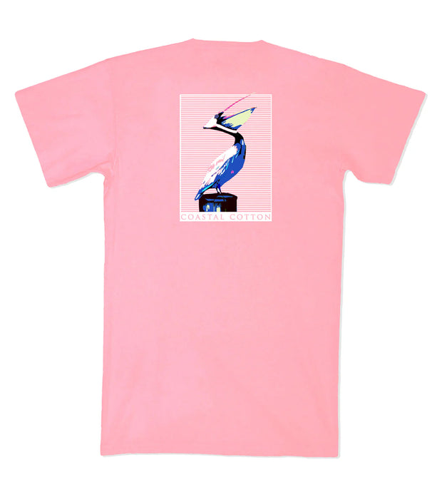 Coastal Cotton Pelican SS Tee Watermelon