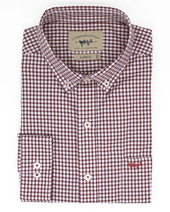 Coastal Cotton Sharks Blood Woven Performance Button Up