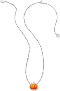 Kendra Scott Silver Pumpkin Short Pendant Necklace