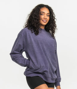 Southern Shirt Company Washed Fleece Sweatshirt Mulberry Wine