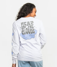 Load image into Gallery viewer, Southern Shirt Company Positive Thoughts Puff Print LS Tee Purple Heather