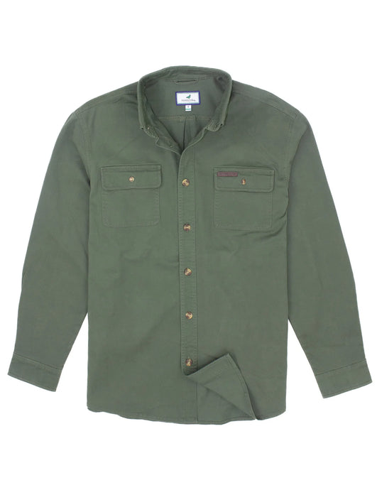 Properly Tied Men's Harvest Workshirt Olive