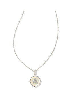 Kendra Scott Letter Disc Reversible Pendant Necklace