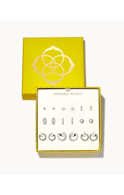 Kendra Scott Earring Set Of 9 Gift Set Silver