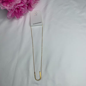 Large Gold Initial Necklace