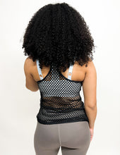 Load image into Gallery viewer, Friday Night Fishnet Racerback Active Tank