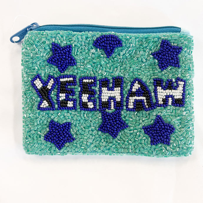 YEEHAW Beaded Coin Purse