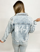 Load image into Gallery viewer, Wifey Denim Jacket