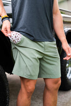 Load image into Gallery viewer, Burlebo Everyday Shorts Light Sage With New Duck Pocket