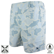 Load image into Gallery viewer, Over Under Shearwater Swim Short Water Camo