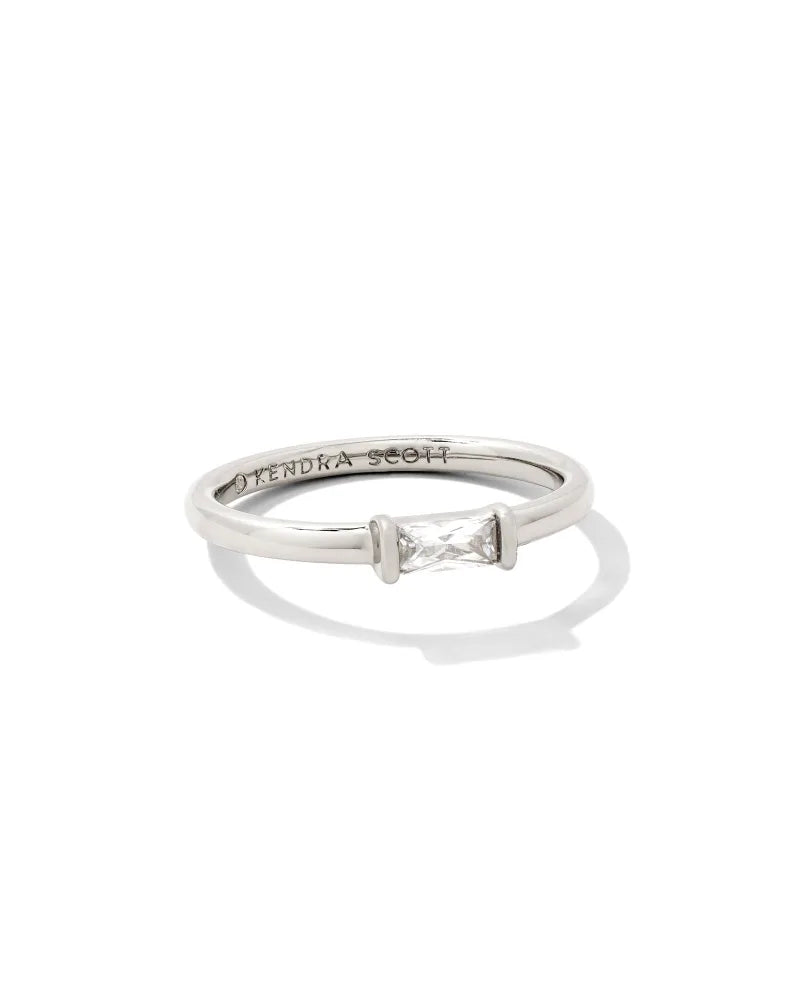 Kendra Scott Juliette Band Ring Silver White