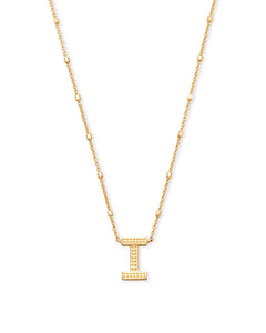 Letter Pendant Necklace - Gold