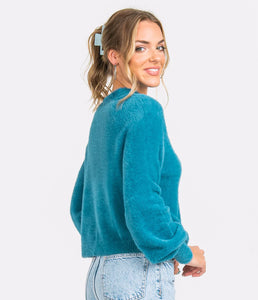 Southern Shirt Women's Cropped Feather Knit Sweater