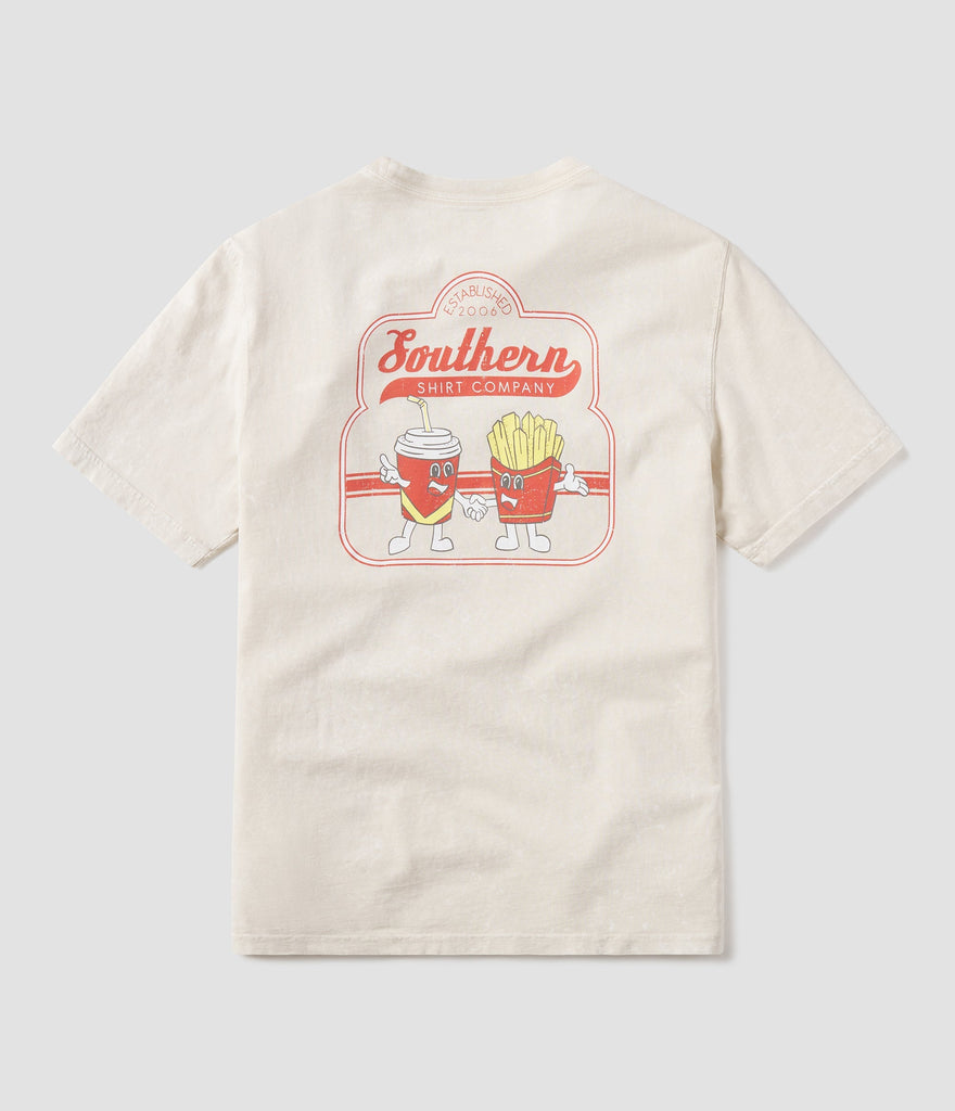 Southern Shirt Men's Fries Before Guys SS Tee Linen