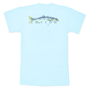 Coastal Cotton Sky Blue Amber Jack SS Tee